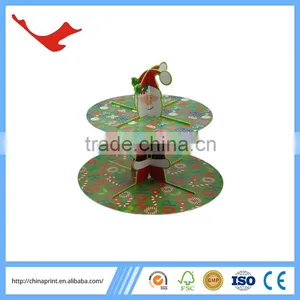 007 Halloween Decoration Wholesale Cardboard Rotating Cupcake Stand thumbnail-3