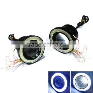 2.5'' Inches Universal Auto Fog Lamp Daytime Driving Lamp,car COB Angel Eyes Projector Lens thumbnail-1
