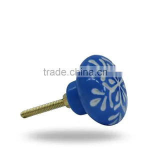 Resin Blue Carving Knob thumbnail-2