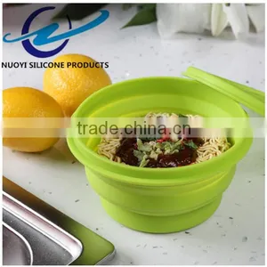 Eco-friendly Food Grade Silicone Collapsible Bowl With Lid thumbnail-4