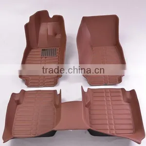 Brown Comfotable Non-skid 5d Foot Mat Waterproof High Quality Carpet Car Floor Mat thumbnail-2