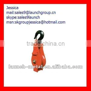 LF-JPB-87 SNATCH BLOCK WITH HOOK,OPEN TYPE thumbnail-1