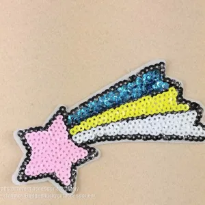 Factory Supply Fashion Bright 3mm Sequins Embroidery Design thumbnail-5