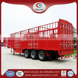for Sale China Van Semi-trailer Steel Cargo Trailer thumbnail-2