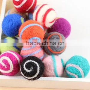 100% Wool Felt Balls/colored Felt Balls Rug/felt Balls Garland thumbnail-3