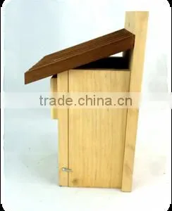 New Designed Unfinished Environmental Wooden Bird House Wholesale thumbnail-3