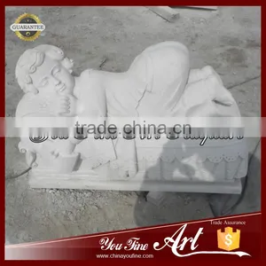 Life Size White Marble Baby Statue thumbnail-1