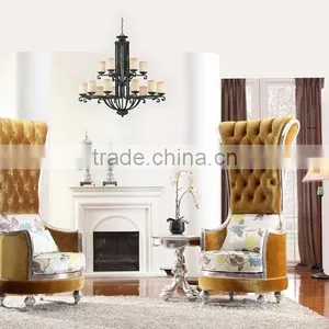 BISINI Fashionable Living Room Set, European Style Queen Throne Sofa Chair, Classic and Royal High Back Chair (BF01-X1196) thumbnail-3
