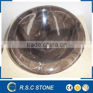 Competitive Price Brown Marble Basins/round Sinks thumbnail-1