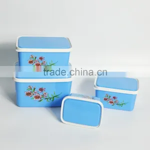 4 Pieces Plastic Airtight Food Storage Container thumbnail-4