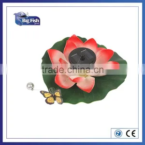 Good Waterproof Rotating Color Changing Solar Pond Water Lily/ Floating Lotus Flower Solar Light /bird Butterfly Solar Light thumbnail-1
