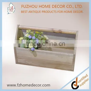 2017 Latest Antique Wood Metal Crate in Cute Design for Home Use thumbnail-3