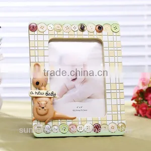 Lovely Giraffe Kangaroos Resin Baby Boy Girl Photo Picture Frame thumbnail-2