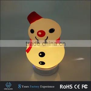 Promotional High Quality Portable Mini Snowman Shape Bluetooth Speaker Lamp thumbnail-4