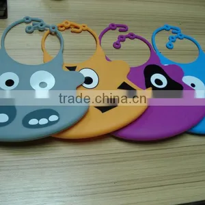 Food Grade Various Animal Design Silicone Baby Bib thumbnail-1