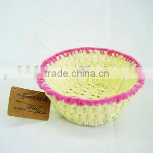Paper Rope Woven Iron Frame Storage Gift Basket thumbnail-1