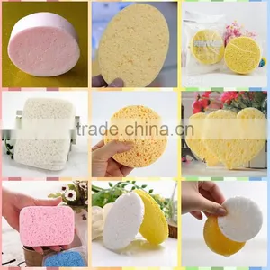 Hot Selling Cellulose Sponge Round Shape Facial Compressed Makeup Sponges for Customize Shape thumbnail-1