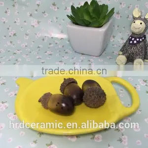 Made in China Stocked Dinnerware Yellow Ceramic Dish thumbnail-5