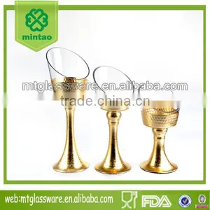 3-tier Tall Bell Shaped Glass Candle Holders for Wedding thumbnail-1