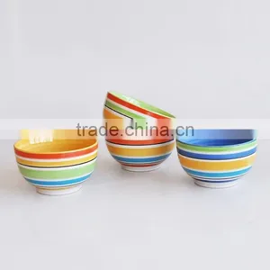 Stoneware Bowl With Hand Painted thumbnail-1