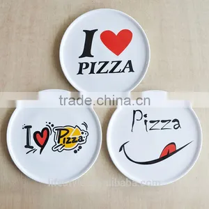 10.75"pizza Plate Porcelain With Decal thumbnail-1