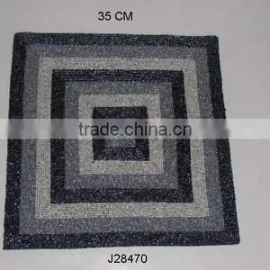 Square Glass Bead Place Mats in Three Colours Other Colours Also Available on Order thumbnail-1