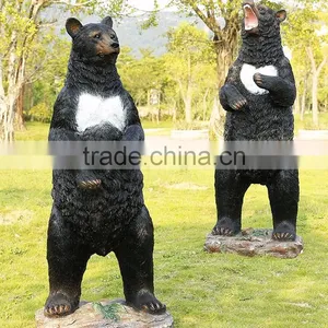 Custom Home &amp; Garden Fiberglass Black Bear Statue thumbnail-2