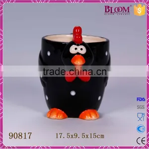 Black Rooster Ceramic Coffe Mug thumbnail-2