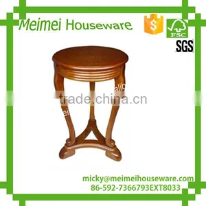 Solid Wood Wooden Console Round Coffee Table thumbnail-1