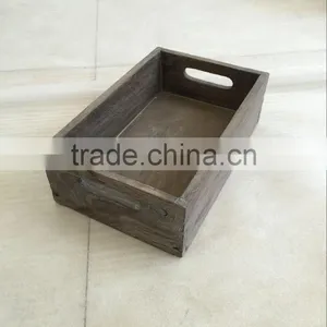 Rustic Serving Tray Paulownia Wooden Tray- Paulownia Wood Breakfast Tray thumbnail-4