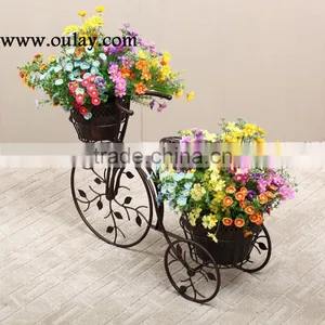 Hot Sale Bicycle Metal Flower Pots For Decorative Garden thumbnail-3