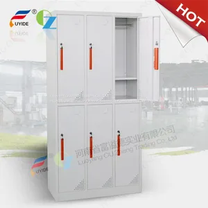 Metal 6 Door Steel Locker Fireman Steel Locker Metal Cabinet thumbnail-1