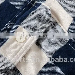 Classic Mens Check Plaids Flannel Shirts Man Cotton Casual Flannels Shirts thumbnail-3