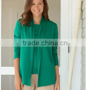 Popular Pima Cotton Fabric In An Everyday Cardigan Style, Woman Sweater thumbnail-3