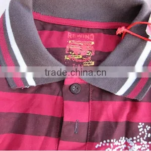 Boys Long Sleeves Stripe Polo Shirt/T-Shirt in Stock thumbnail-2
