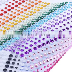 Self Adhesive 3mm Rhinestone Diamante Gem Sticker Strip Decoration thumbnail-5