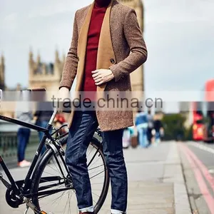 Wholesale & Retail High Quality Elegant Wool Men Wool Coat thumbnail-2