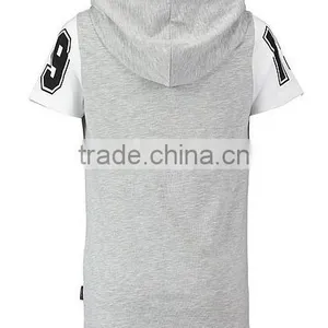 100% Cotton Short Sleeves Pullover Hoodie For Man thumbnail-4