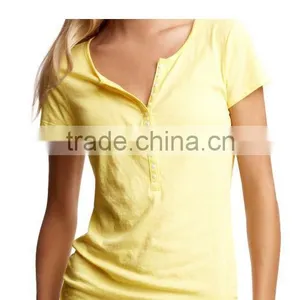 Womens Button Down T-shirts thumbnail-1