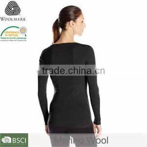 Women's Long Johns Outdoor Clothing Women's Merino Wool Base Layer Top thumbnail-1