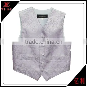 100% Polyester Wave Stripe Jean Vest for Boys thumbnail-5