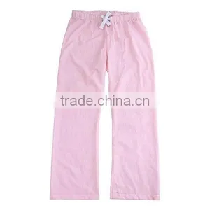 Adjustable Satin Drawstring Monogrammed Seersucker Pants thumbnail-1