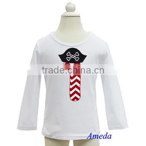 Boys 1st Birthday Pirate White Long Sleeves Tee 3M-7Y thumbnail-1