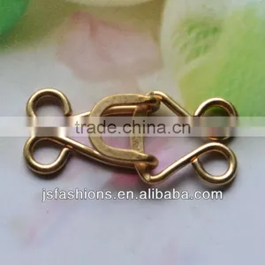 Fashion 16# Golden Color Hook and Eye in Apparel Decorative thumbnail-1