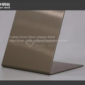 Guangdong Wholesale Color Stainless Steel Sheet,champagne HL Stainless Steel Plate thumbnail-4