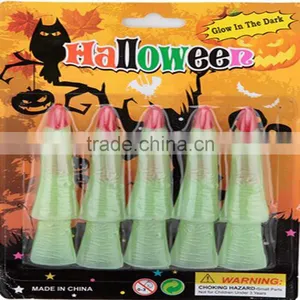 Halloween Party Accessories Glow in Dark Luminous Fluorescent Witch Finger False Nail thumbnail-3