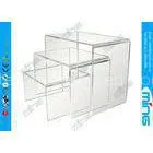 Shop Display Clear Acrylic Display Stands Stack Risers Stand Holder thumbnail-1