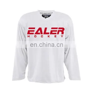 Wholesale Custom Dry Fit Sublimated Ice Hockey Team Jersey With Spandex thumbnail-2