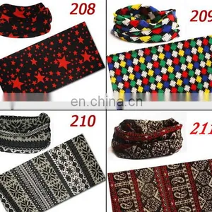 Well Elastic Neckerchief, Kerchief, Waist Bracer, Multi Functional Textile Infinity Scarf thumbnail-5