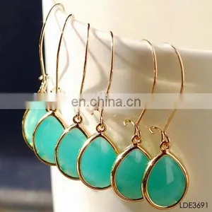Turquoise Drop Earrings Dangle Bridesmaid Gift Bridal Gift Set Wedding Bridal Jewelry Mothers Day thumbnail-2